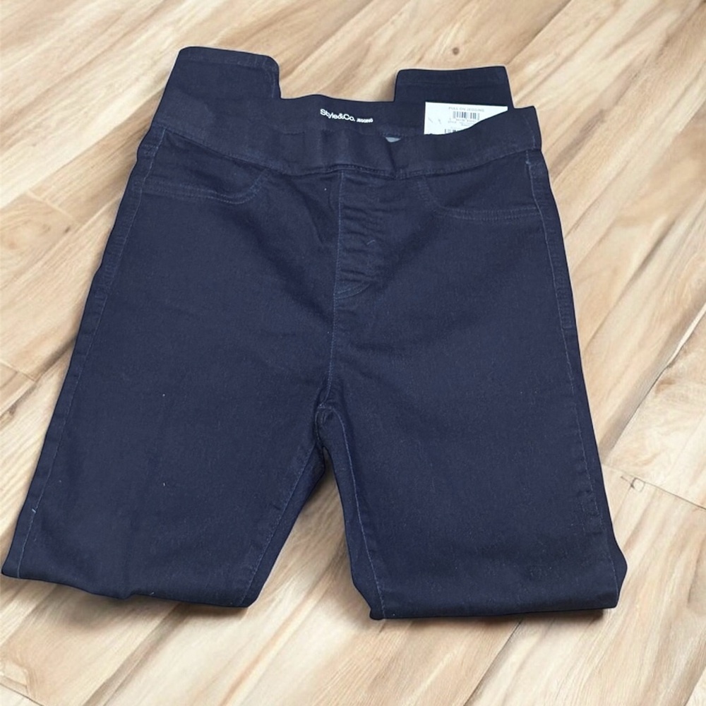 Style & Co. Jeggings Dark Blue Pull On Slimming